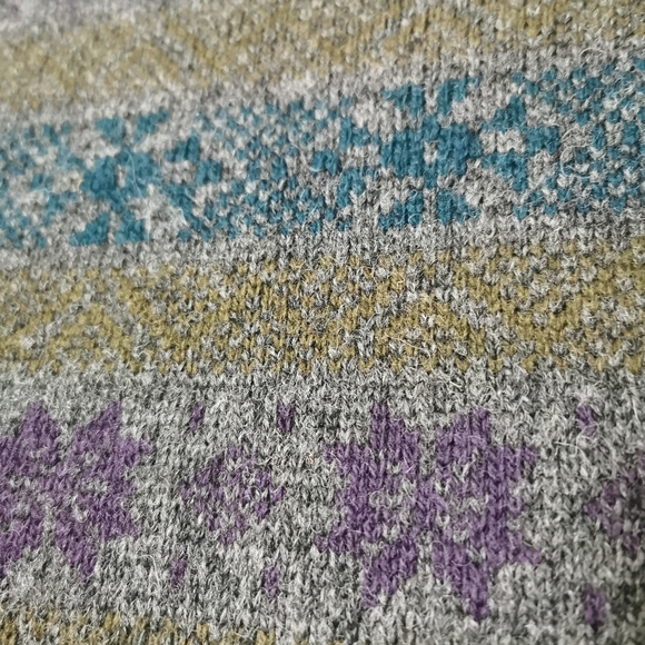 Funky Stripe Vintage Wm. H. Leishman Wool Sweater - Picture 5 of 5